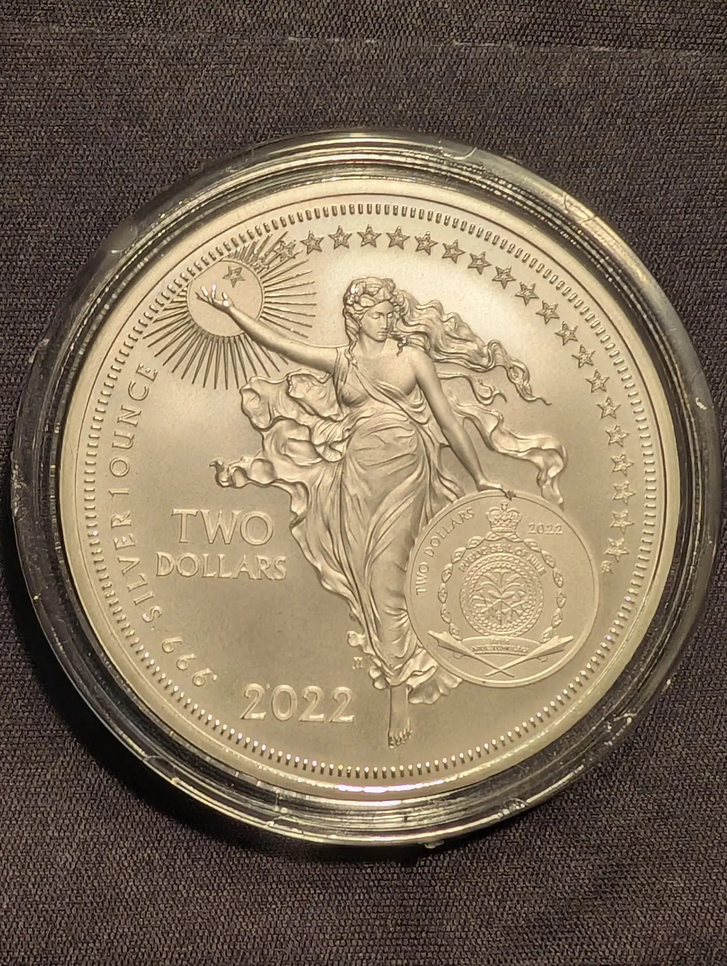 2022 Niue Icons of Inspiration Albert Einstein 1 oz .999 Silver BU