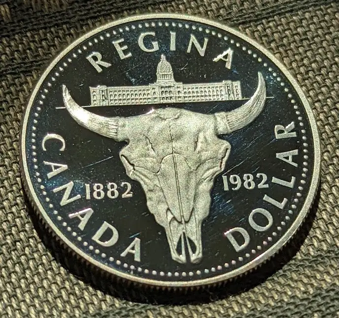 1982 Canada Silver Dollar Proof (Bison Skull) image