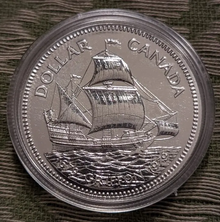 Canada Silver Dollar 1979 Griffon Ship (in box) - View 2