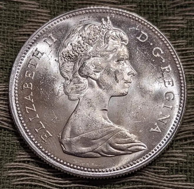 Canada Silver Dollar 1965 - View 2
