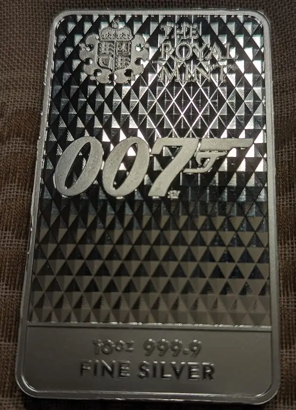 Diamonds Are Forever 10 oz Silver Bar - View 2