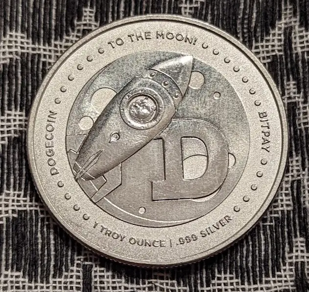 Dogecoin 1oz Silver Round - View 2