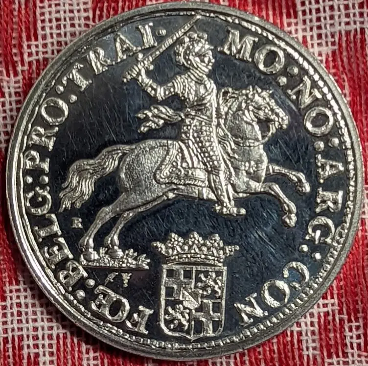 2022 Netherlands 1 oz Silver Ducaton Rider Restrike BU image