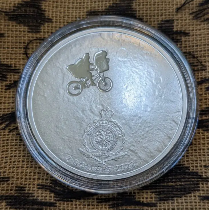 E.T. 40th Anniversary 1oz Silver Coin BU (2022) - View 2