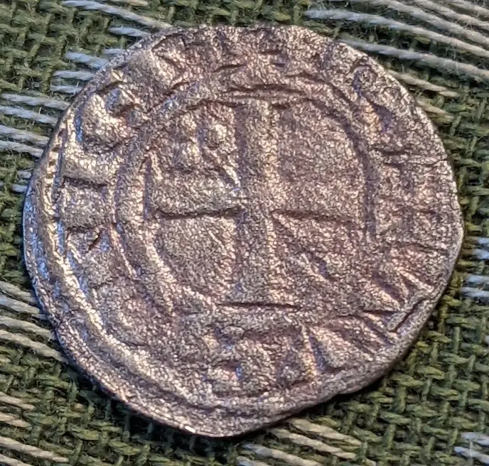 France Duchy of Burgundy AR Denier Hugh IV - View 2
