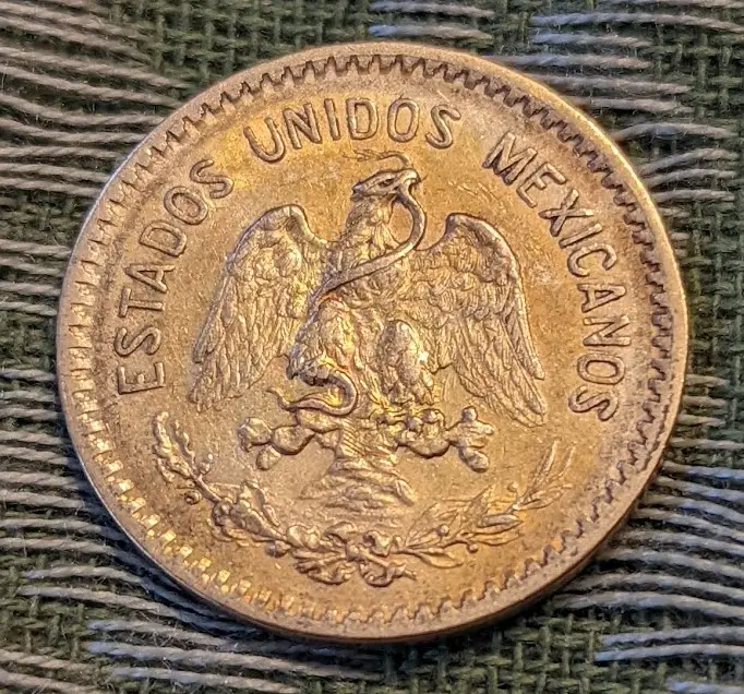 Mexico Gold 10 Pesos 1917 XF image