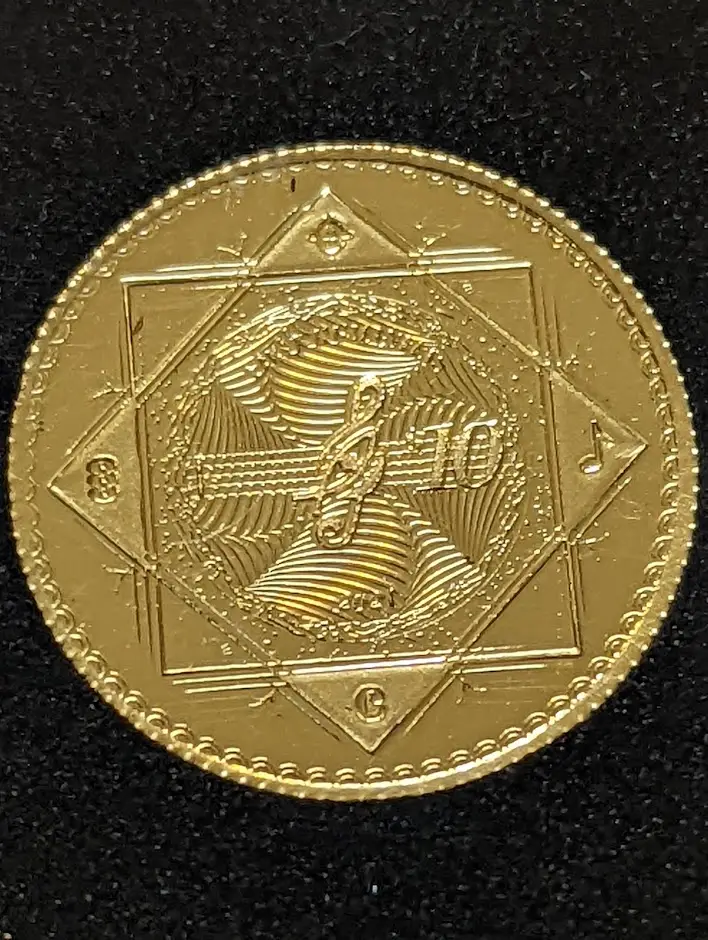 Prooflike 2021 Tokelau 1/10 oz Gold $10 Vivat Humanitas image