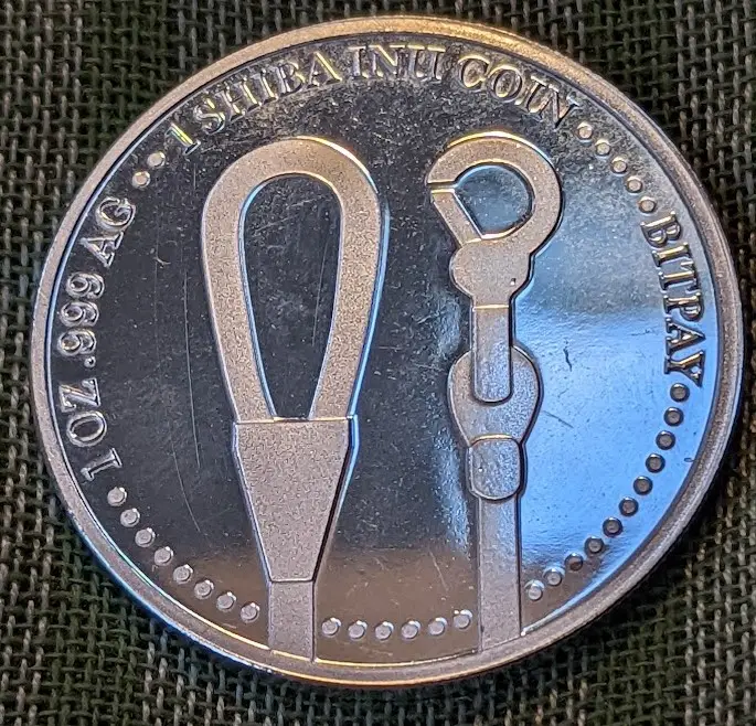 Shiba Inu 1 oz Silver Round - View 2